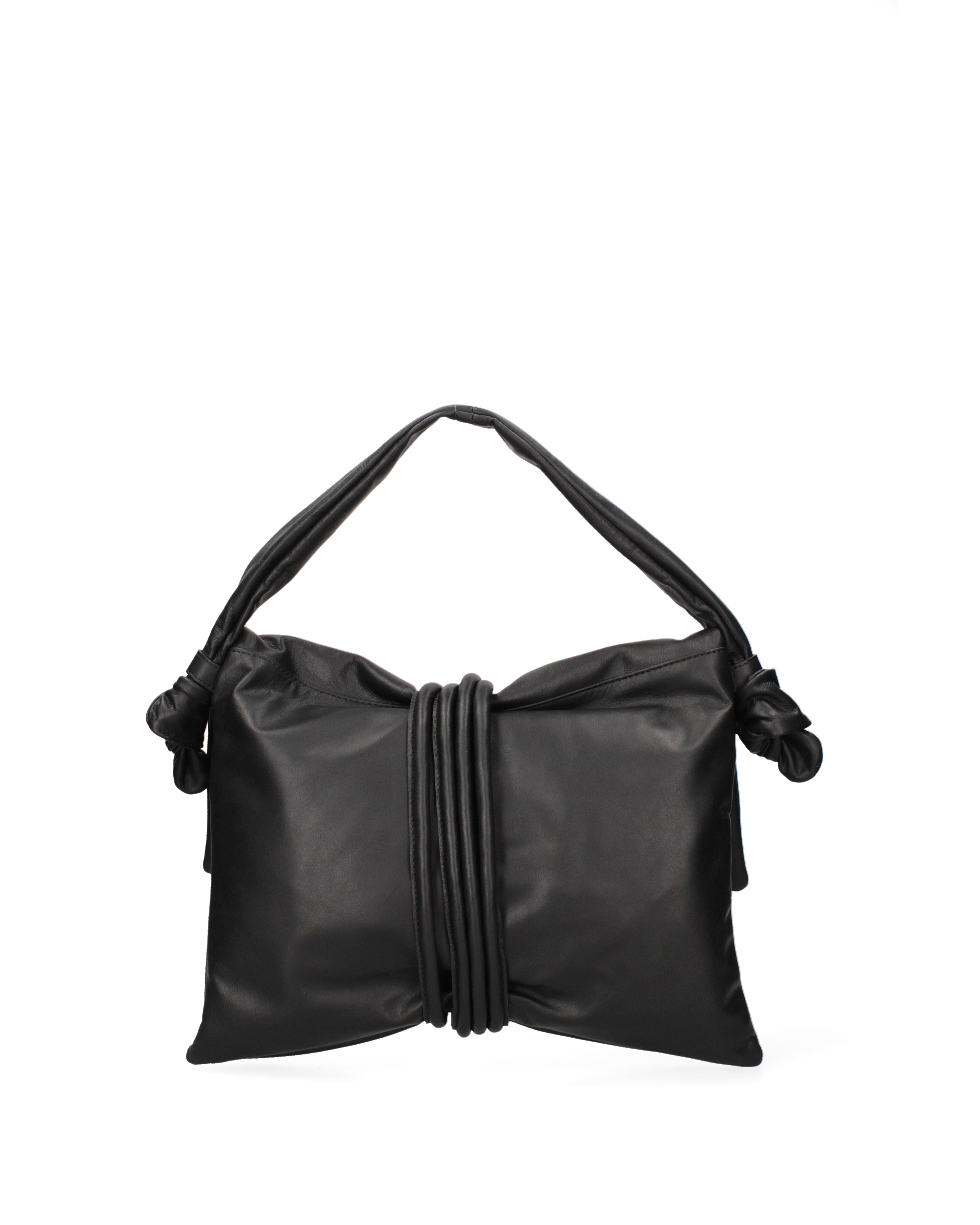 Borsa a spalla da donna Vera pelle 07172-NERO Viola Castellani
