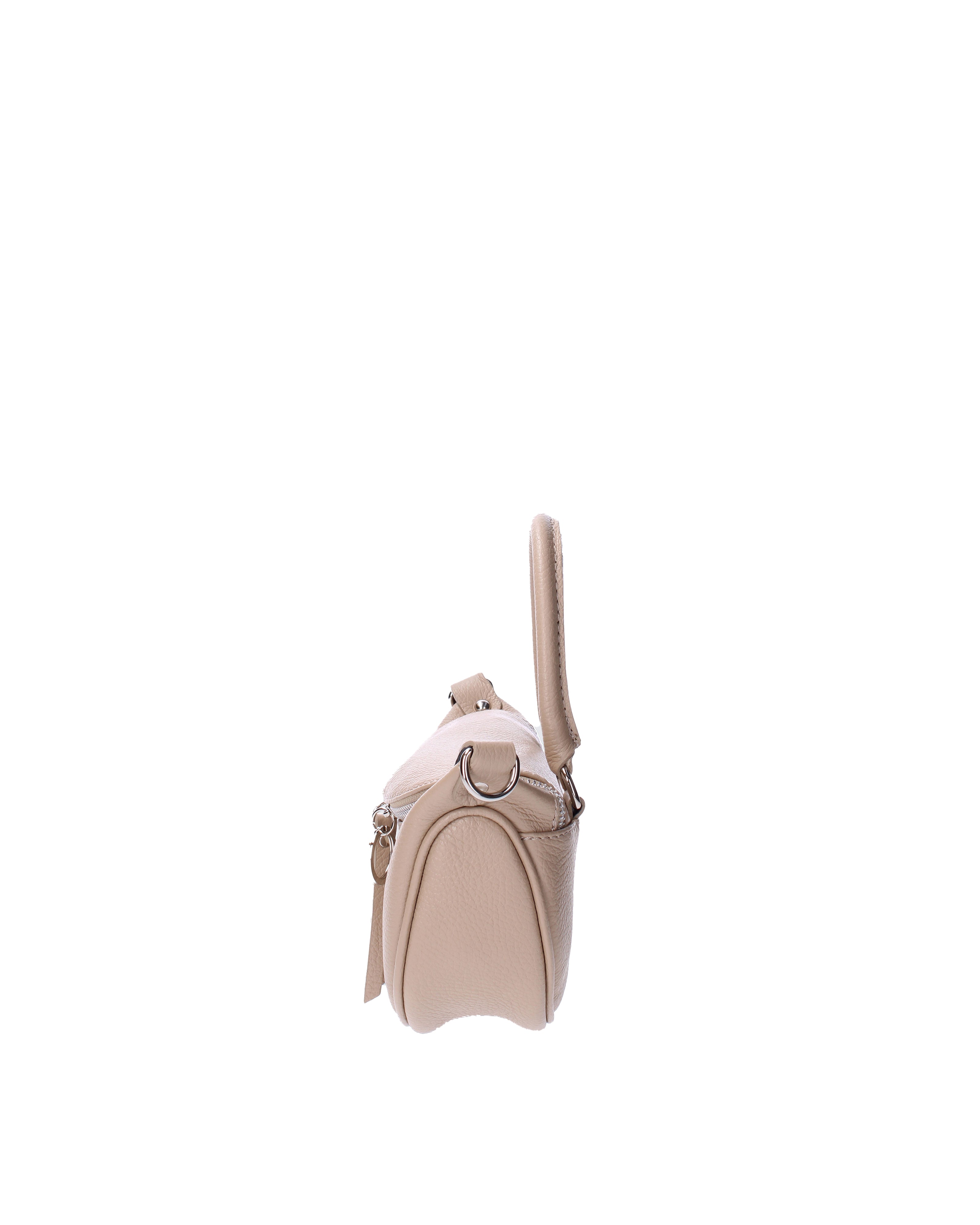 Mae Borsa a mano da donna Vera pelle 07142-D05 CAPPUCCINO Viola Castellani