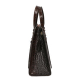 Borsa a mano da donna Vera pelle effetto coccodrillo MYB-8005-FW-BRUCIATO My Best Bag
