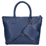 Sylvie Borsa a mano da donna 100% pelle 06520-D24 BLU JEANS Gave Lux