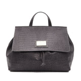 Borsa a Mano in Pelle Vegana Grigio