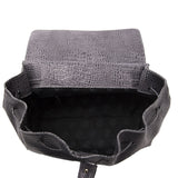 Borsa a Mano in Pelle Vegana Grigio