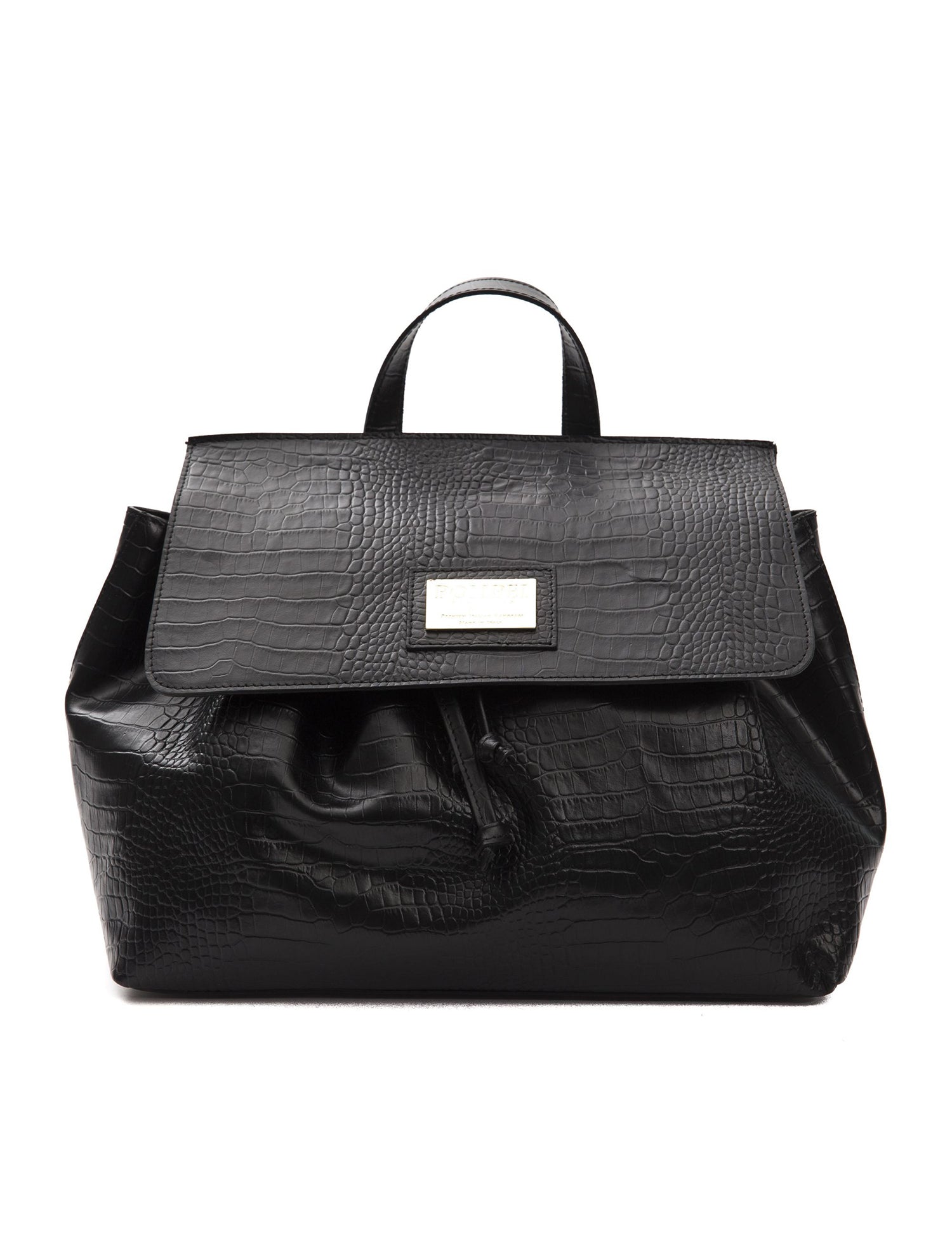 Borsa a Mano in Pelle Vegana Nero