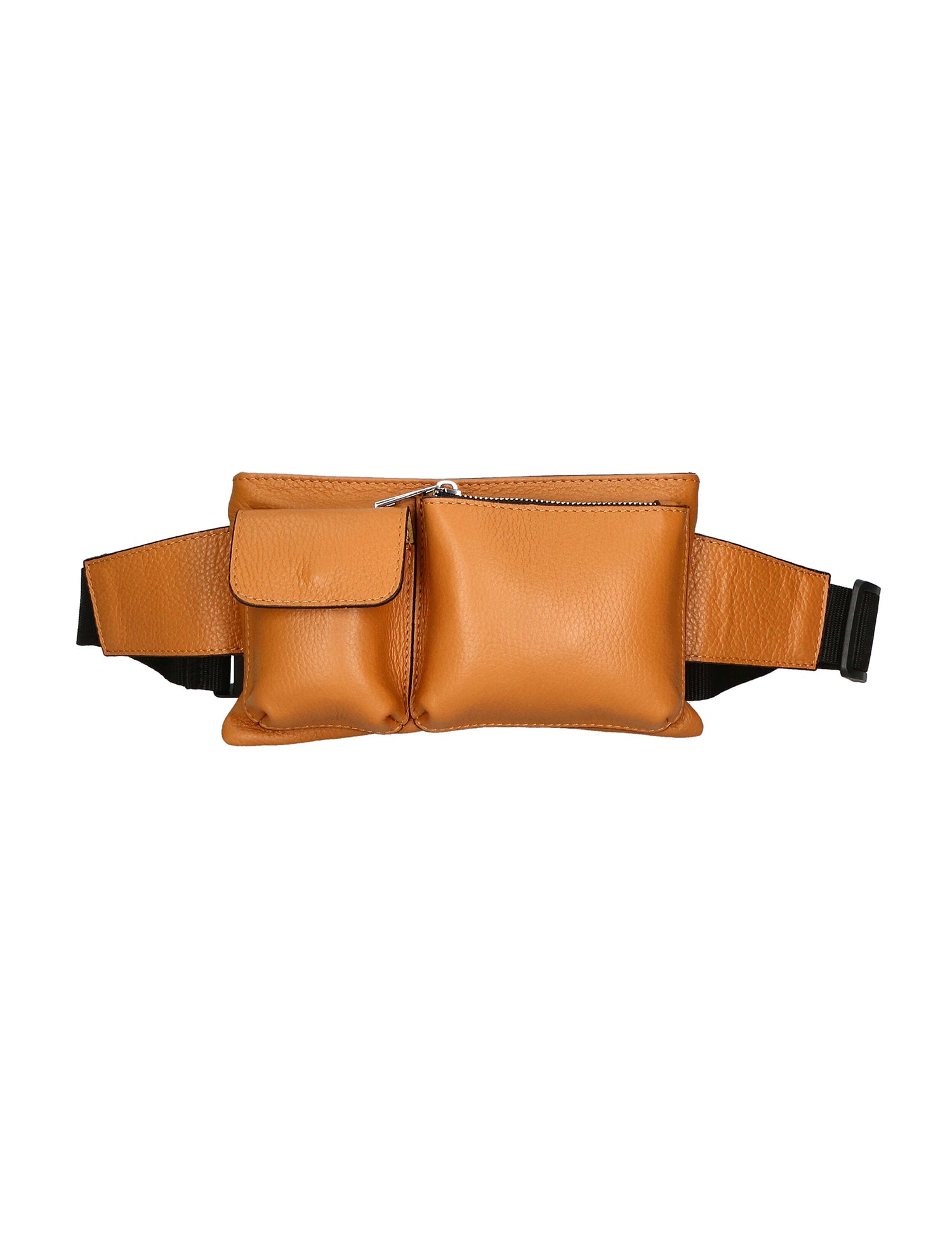 Aisha 04733-D44 CUOIO COGNAC Marsupio da donna in vera pelle + canvas Gave Lux