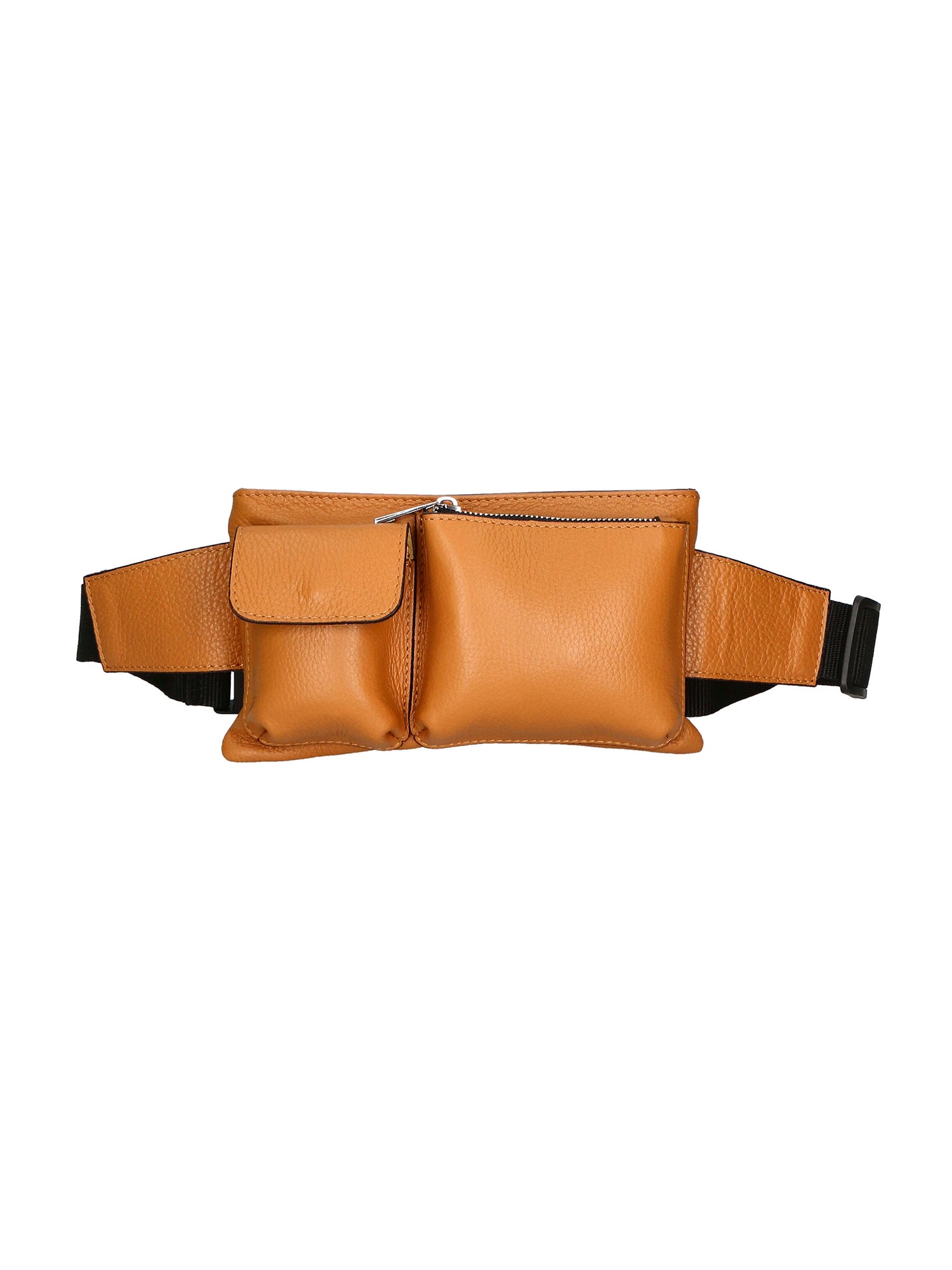 Aisha 04733-D44 CUOIO COGNAC Marsupio da donna in vera pelle + canvas Gave Lux