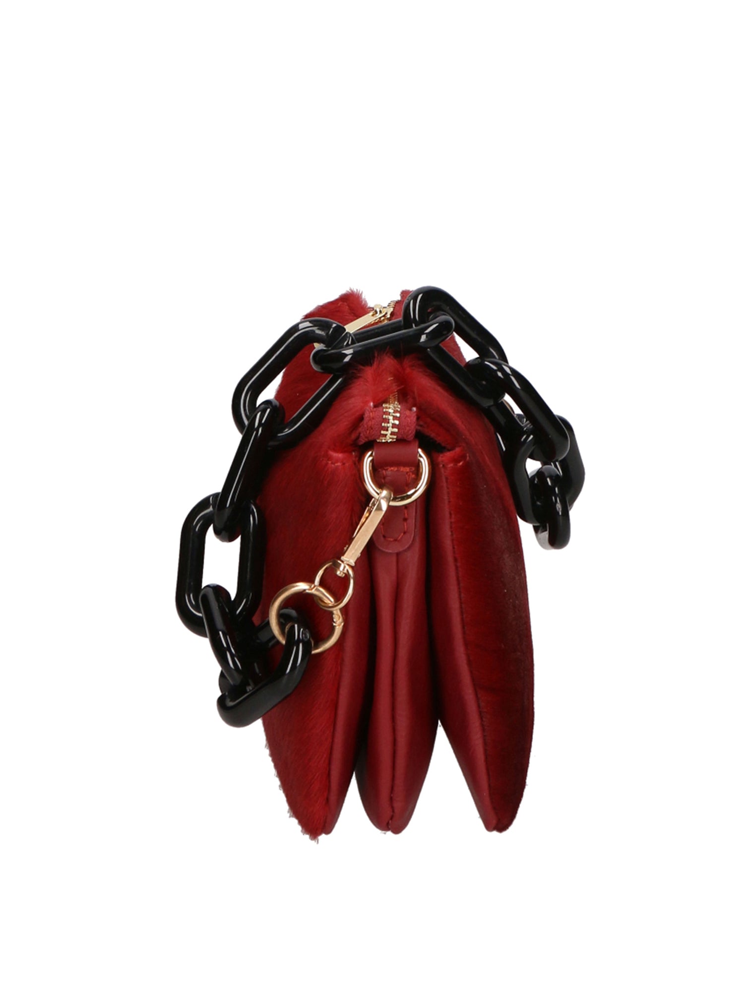 Borsa a spalla da donna Vera pelle di cavallino MYB-8021-FW-RUBINO My Best Bag