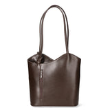 Fabiola Borsa a spalla da donna 100% pelle 9039-TMORO DARK BROWN Gave Lux