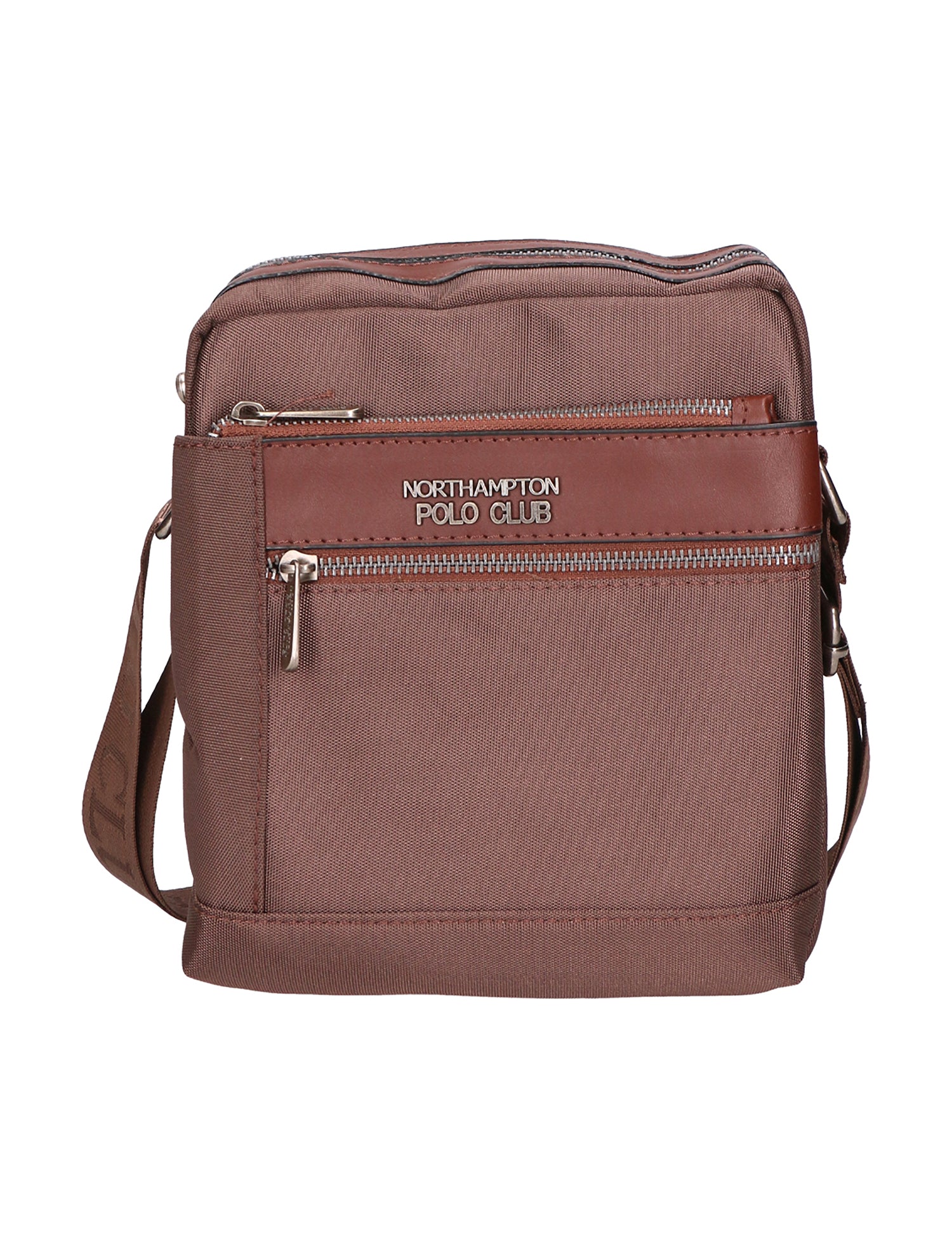 Borsa a tracolla uomo Pelle PU Vegan PCL3067-EARTH Northampton Polo Club