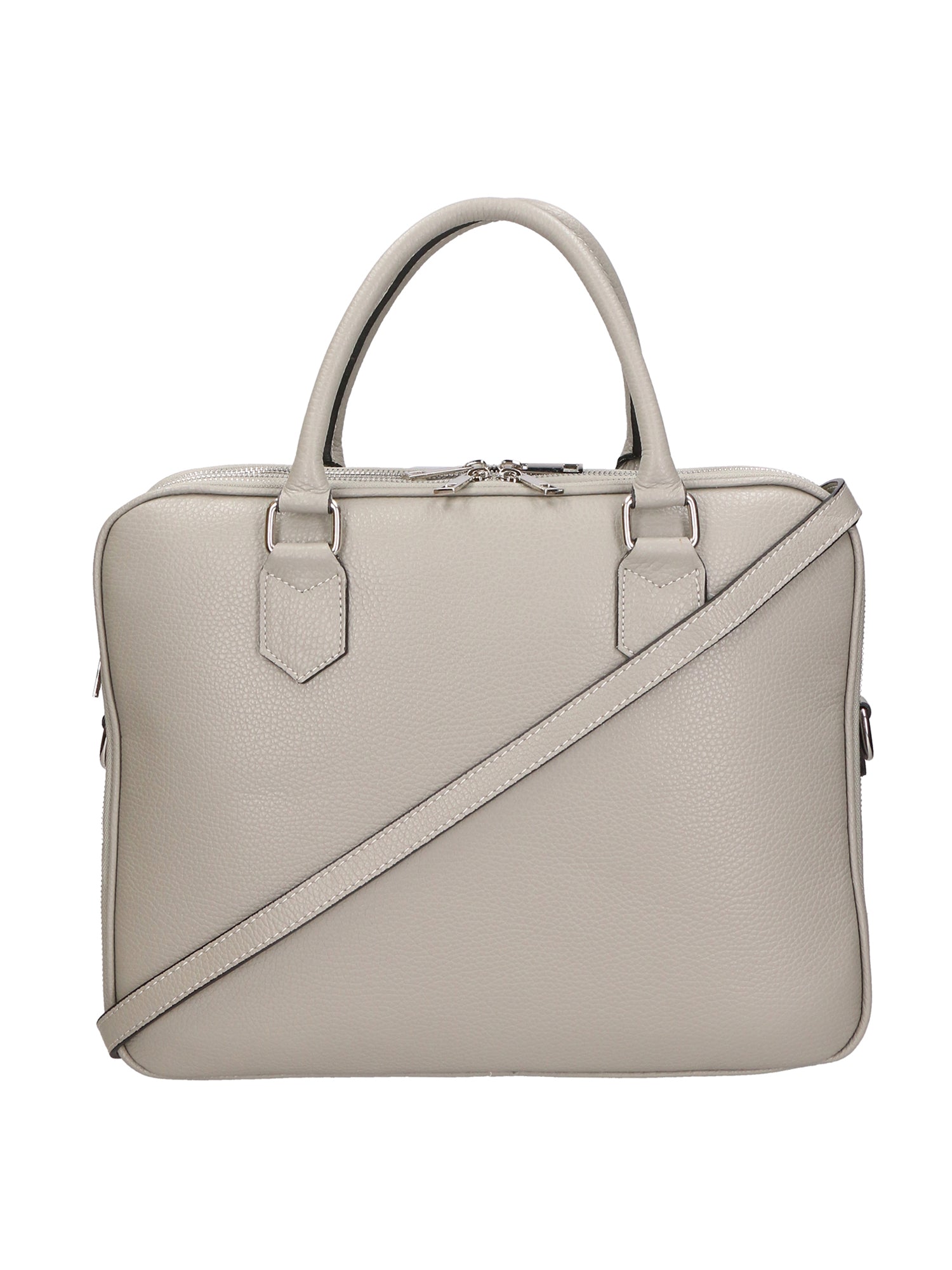 Grazia Borsa a spalla da donna Vera pelle 05930-D286 CEMENTO Gave Lux