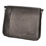 Borsa a tracolla da uomo Vera pelle RFID HILB-3075-NERO Hill Burry