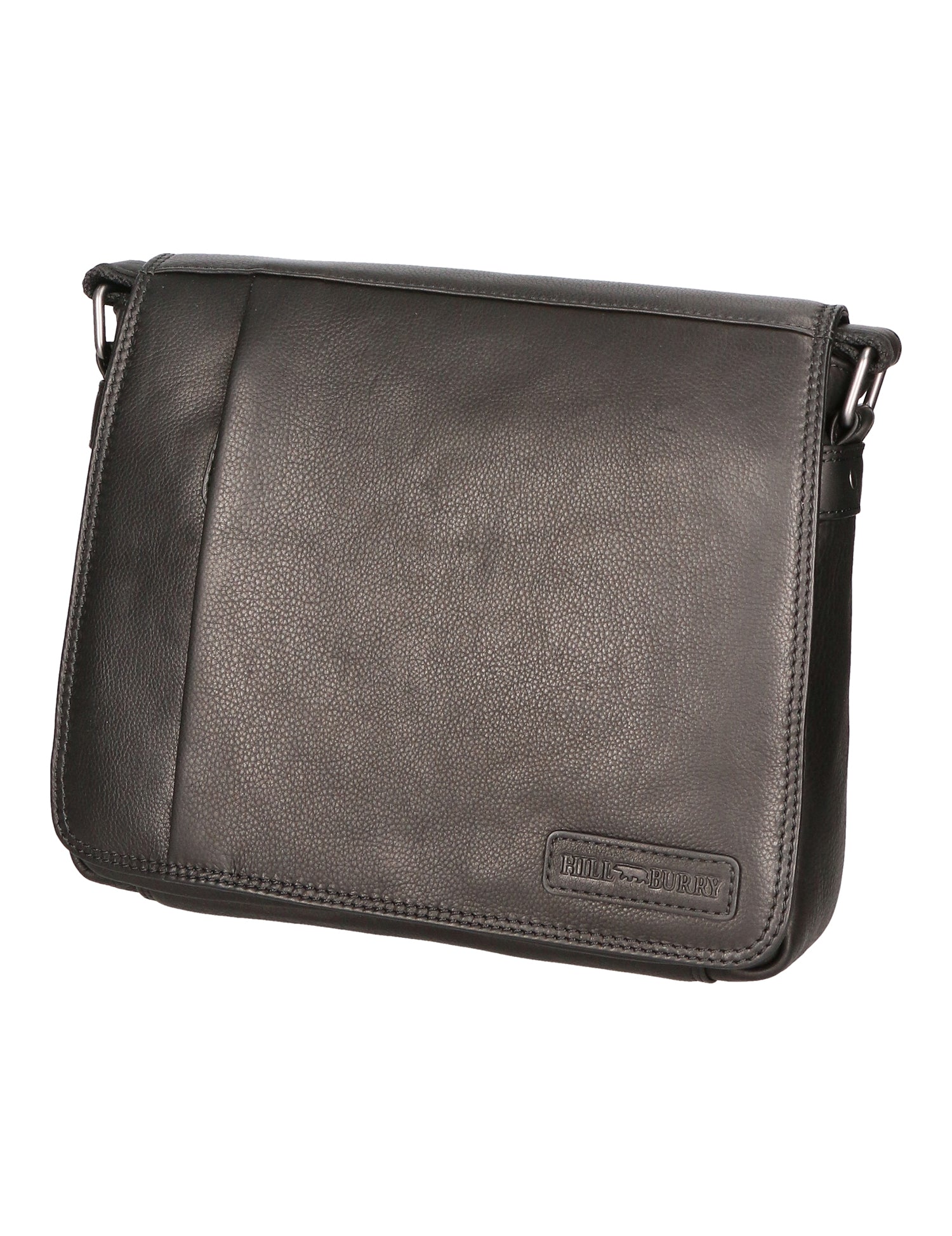 Borsa a tracolla da uomo Vera pelle RFID HILB-3075-NERO Hill Burry
