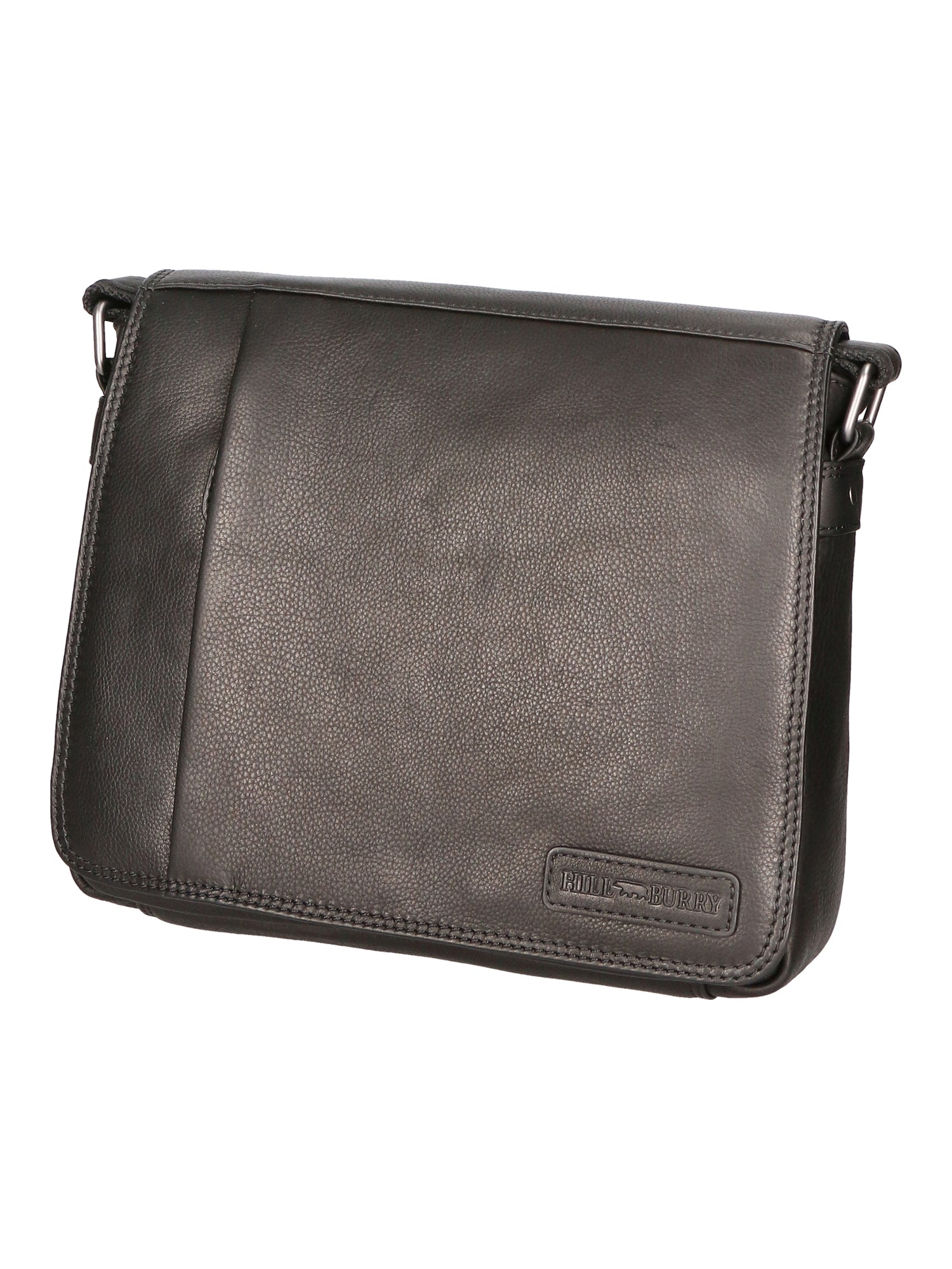 Borsa a tracolla da uomo Vera pelle RFID HILB-3075-NERO Hill Burry