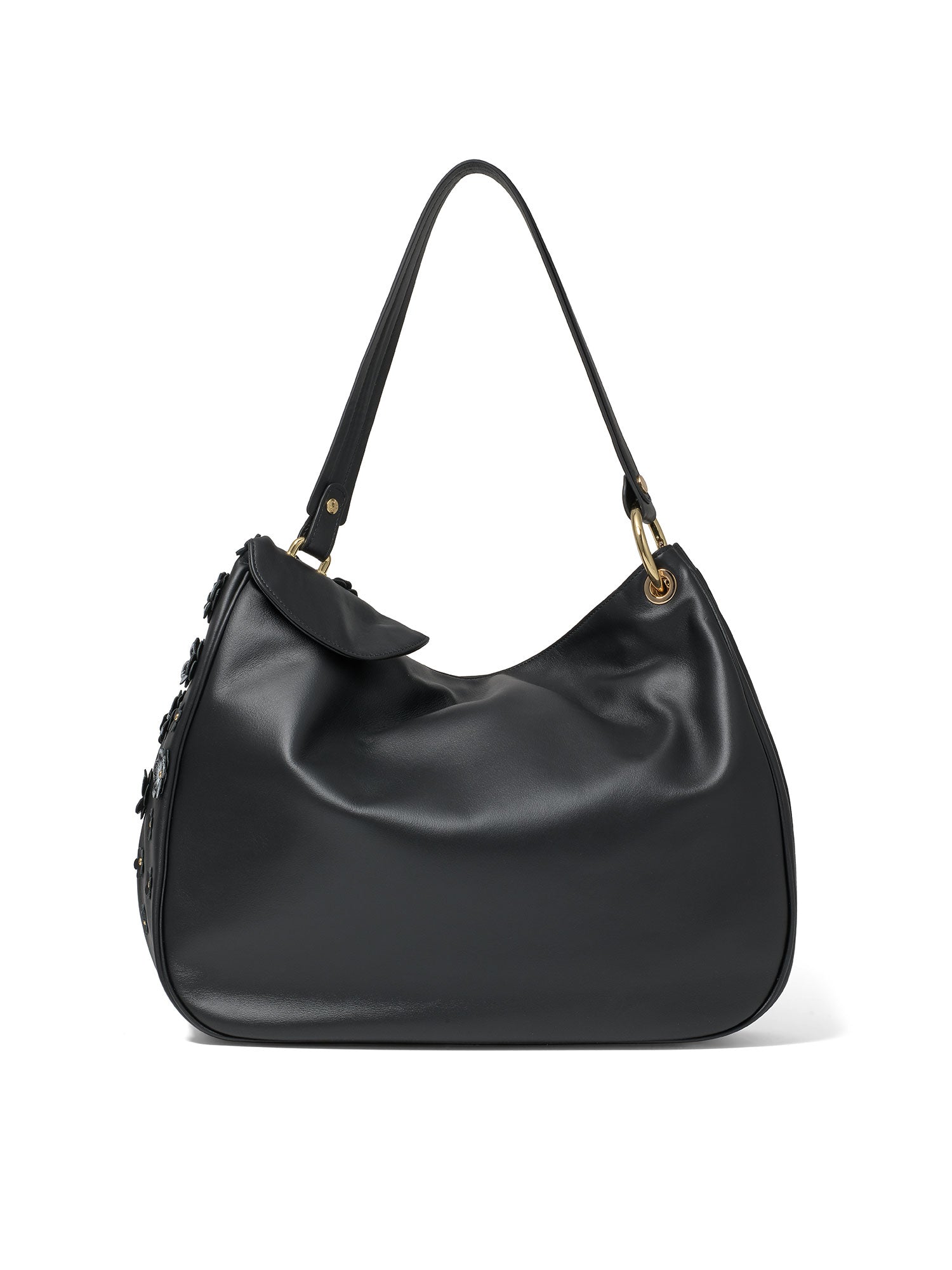 Elowen Plus Borsa a spalla da donna Vera pelle B17242-NERO Braccialini