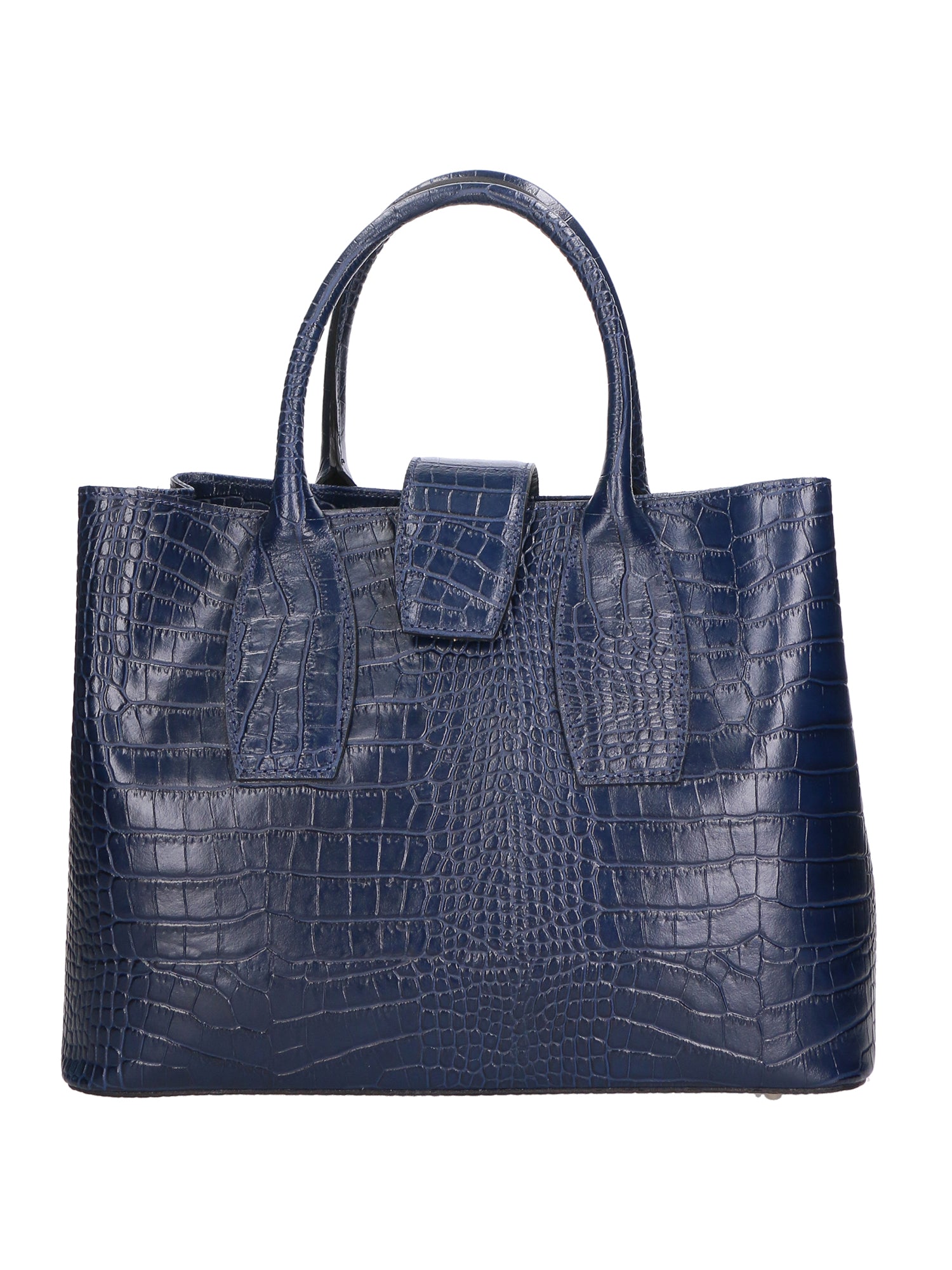 Letizia Borsa a mano da donna Pelle stampata croco 06542-BLU SCURO Gave Lux