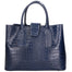 Letizia Borsa a mano da donna Pelle stampata croco 06542-BLU SCURO Gave Lux