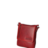 Borsa a tracolla da uomo Vera pelle HIL-3069S-ROSSO Hill Burry
