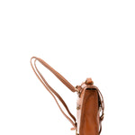 Zaino in vera pelle unisex 100% cotone 4431-MIELE Alessia Firenze