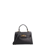 Borsa a mano da donna 100% vera pelle 07221-D28 NERO Roberta Rossi
