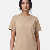 T-shirt in 84% Cotone 16% Elastan Cammello