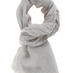 Stefania L2021-GRIGIO CHIARO Foulard unisex Cotone e Seta Gave Lux