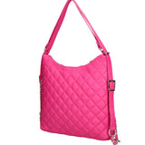 Women's shoulder bag convertible into a backpack in genuine leather Made in Italy 30x31x6 cm