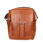 Borsa a tracolla unisex vera pelle 100% pelle di vacchetta SN5863847-TAN Santini Firenze