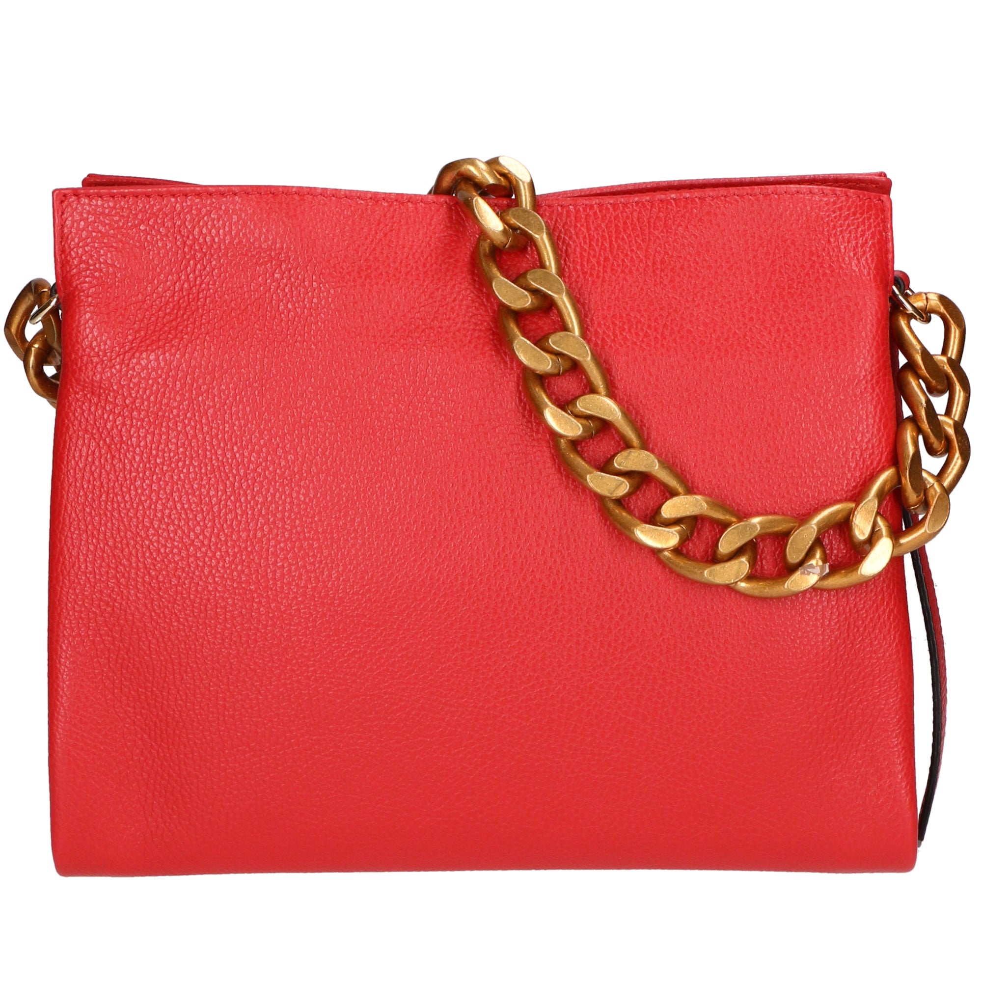Ilda Borsa a spalla da donna Vera pelle 06110-D58 ROSSO FERRARI Gave Lux