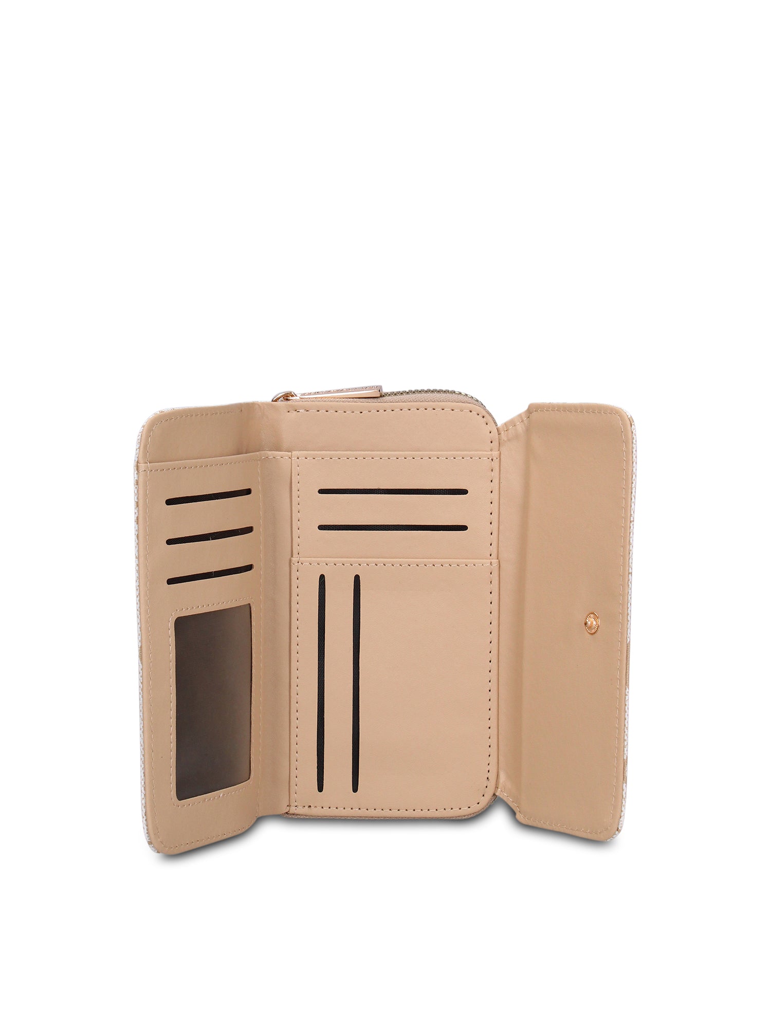 Portafoglio in Pelle Vegana Beige