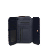 Portafoglio in Pelle Vegana Blu