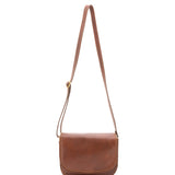 Borsa a tracolla da donna 100% vera pelle 4582-MARRONE Alessia Firenze