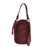 Borsa a mano da donna 100% pelle MYB-8011-FW-S34 BORGOGNA My Best Bag