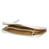 Carlotta 10032-BIANCO Portafoglio donna in pelle Saffiano Gave Lux