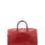 Borsa da viaggio unisex in vera pelle 100% cotone 4040-ROSSO Alessia Firenze