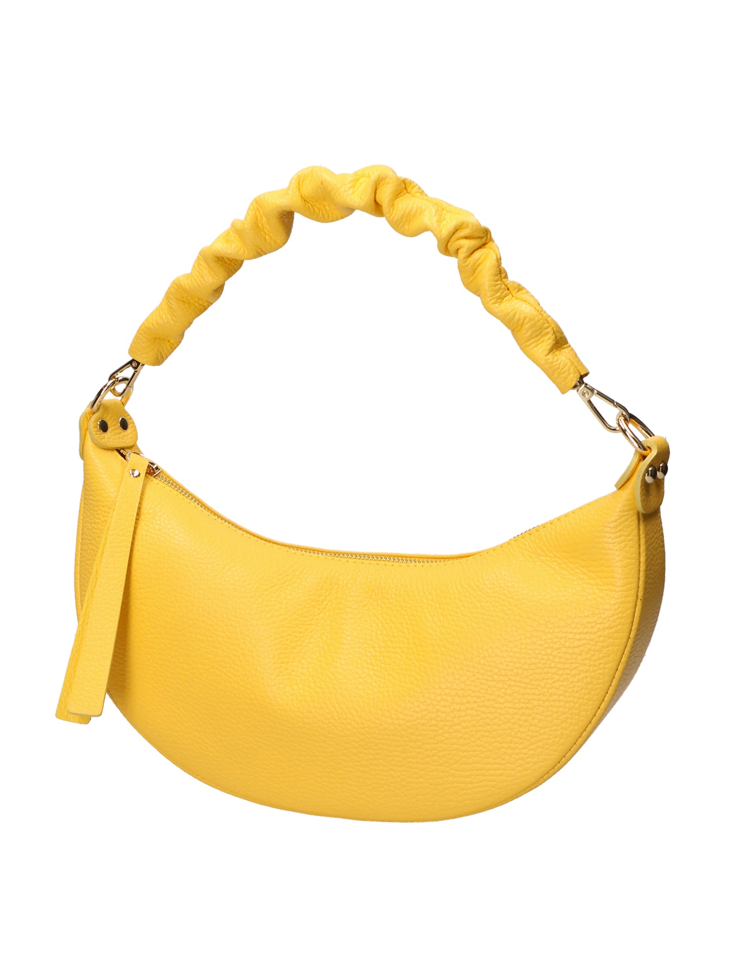 Ida Borsa a spalla da donna Vera pelle 05916-C65 GIALLO Gave Lux
