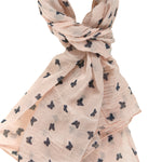 Cotone e Seta L1005-ROSA Foulard Donna Sandra Gave Lux