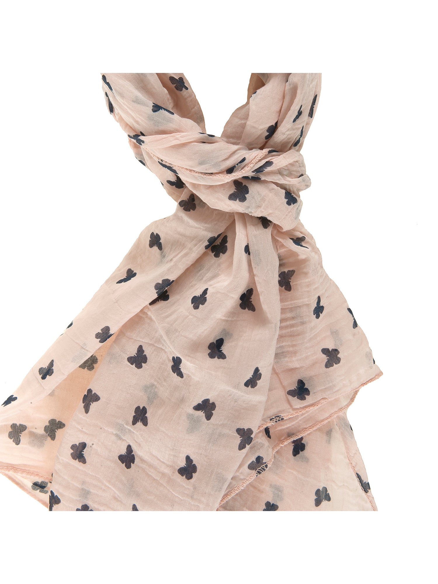 Cotone e Seta L1005-ROSA Foulard Donna Sandra Gave Lux