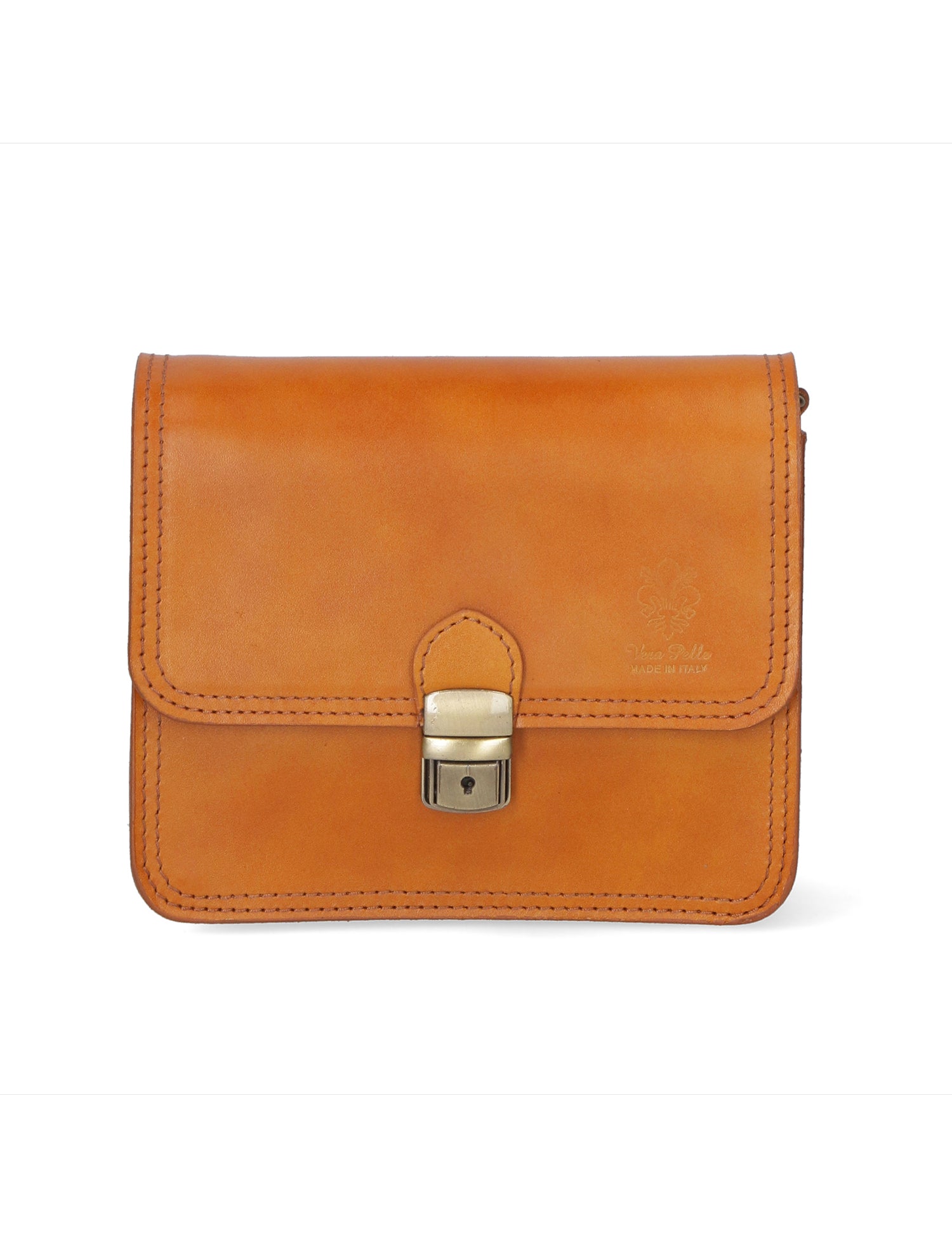 Bibiana Borsa a tracolla da donna Vera pelle 10018 1107-CUOIO Gave Lux