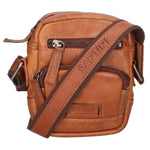 Borsa a tracolla unisex vera pelle Made in Italy SN5863147-TAN Santini Firenze