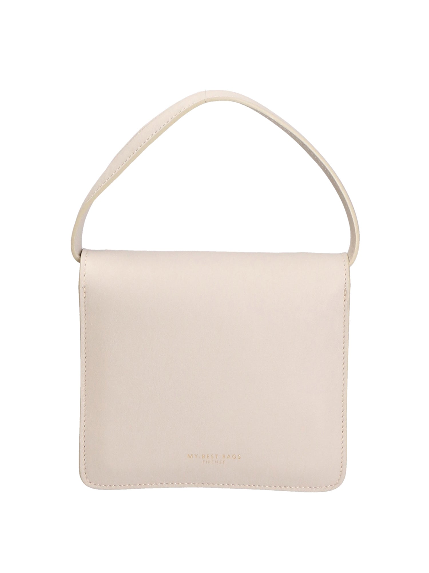 Borsa a tracolla da donna 100% pelle MYB-8035-FW-S03 LATTE My Best Bag