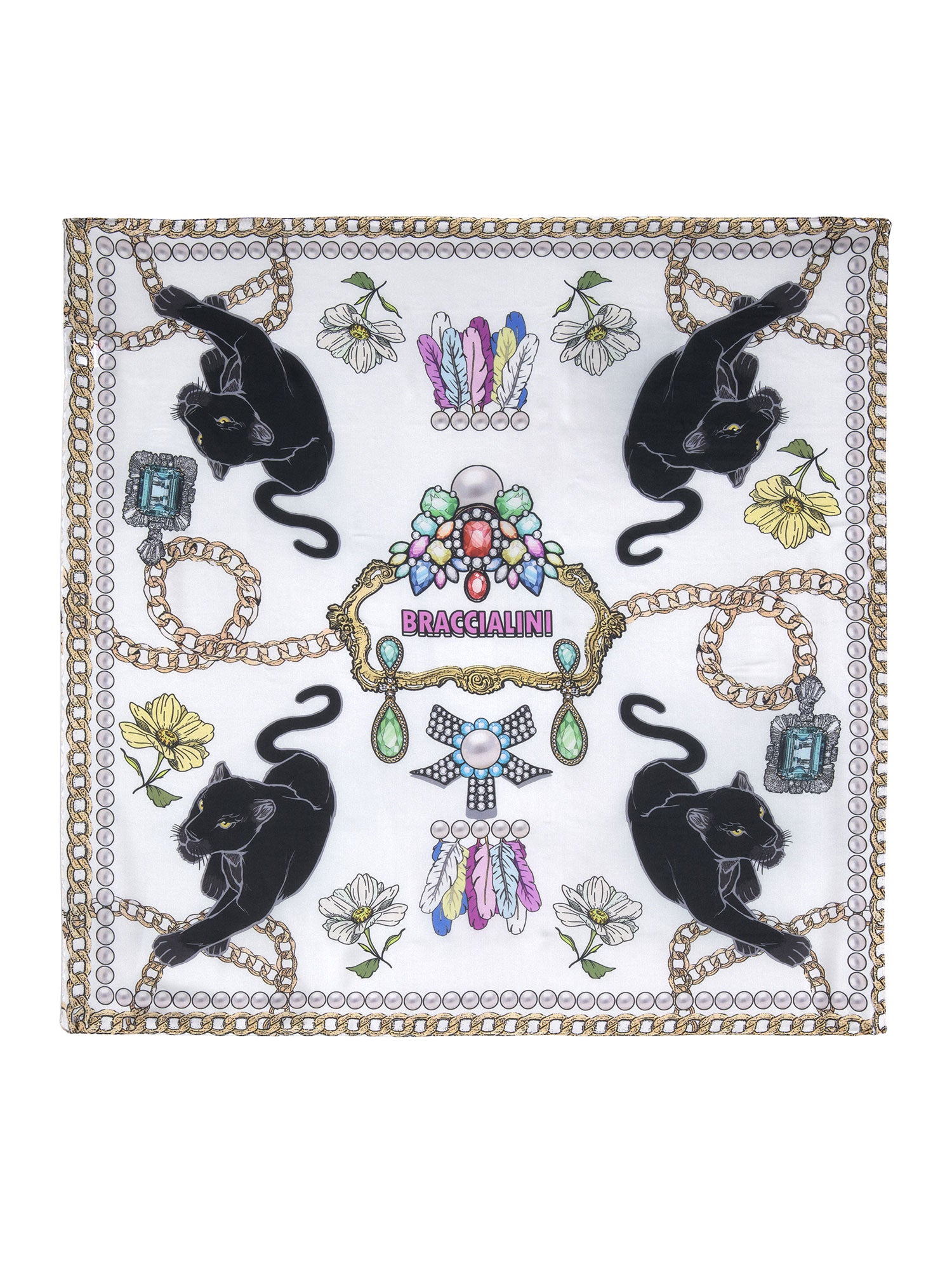 Eridana Pro Foulard donna in poliestere Lavare a secco BFR323-UNICO Braccialini