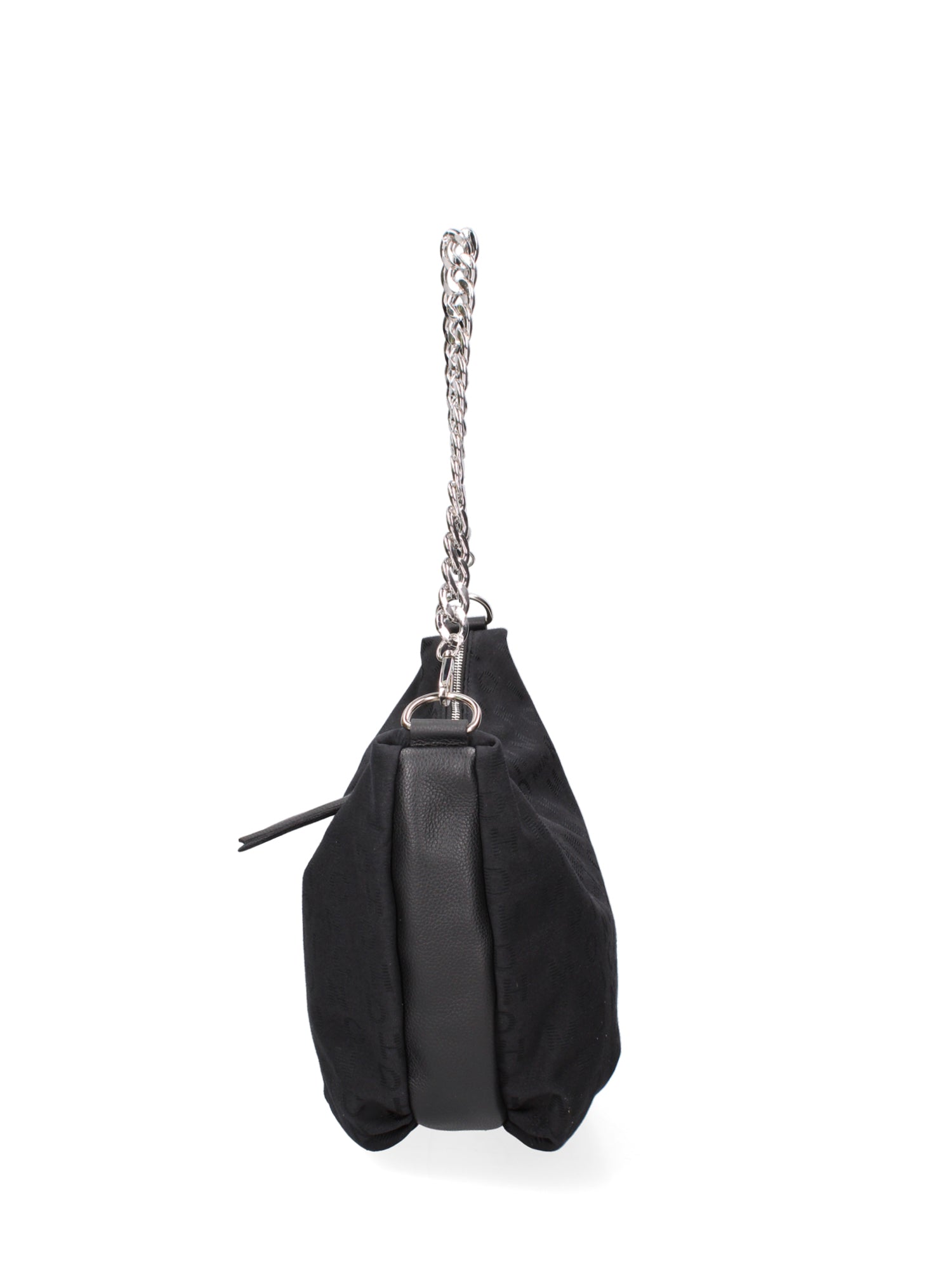 Borsa a spalla da donna 100% vera pelle JR-W-1118-TP-BLACK + SILVER John Richmond