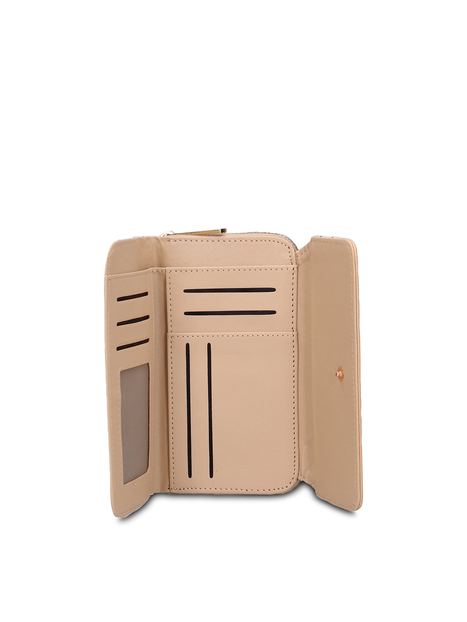 Portafoglio in Pelle Vegana Beige