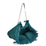 Agnese Borsa Shopper da donna Cotone e pelle 04649-D32 TURCHESE TURQUOISE Gave Lux