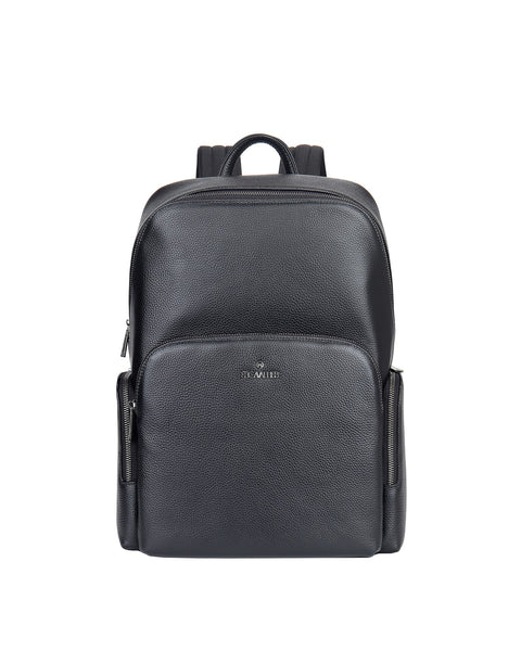 Zaino unisex in vera pelle Casual BC1303-NERO