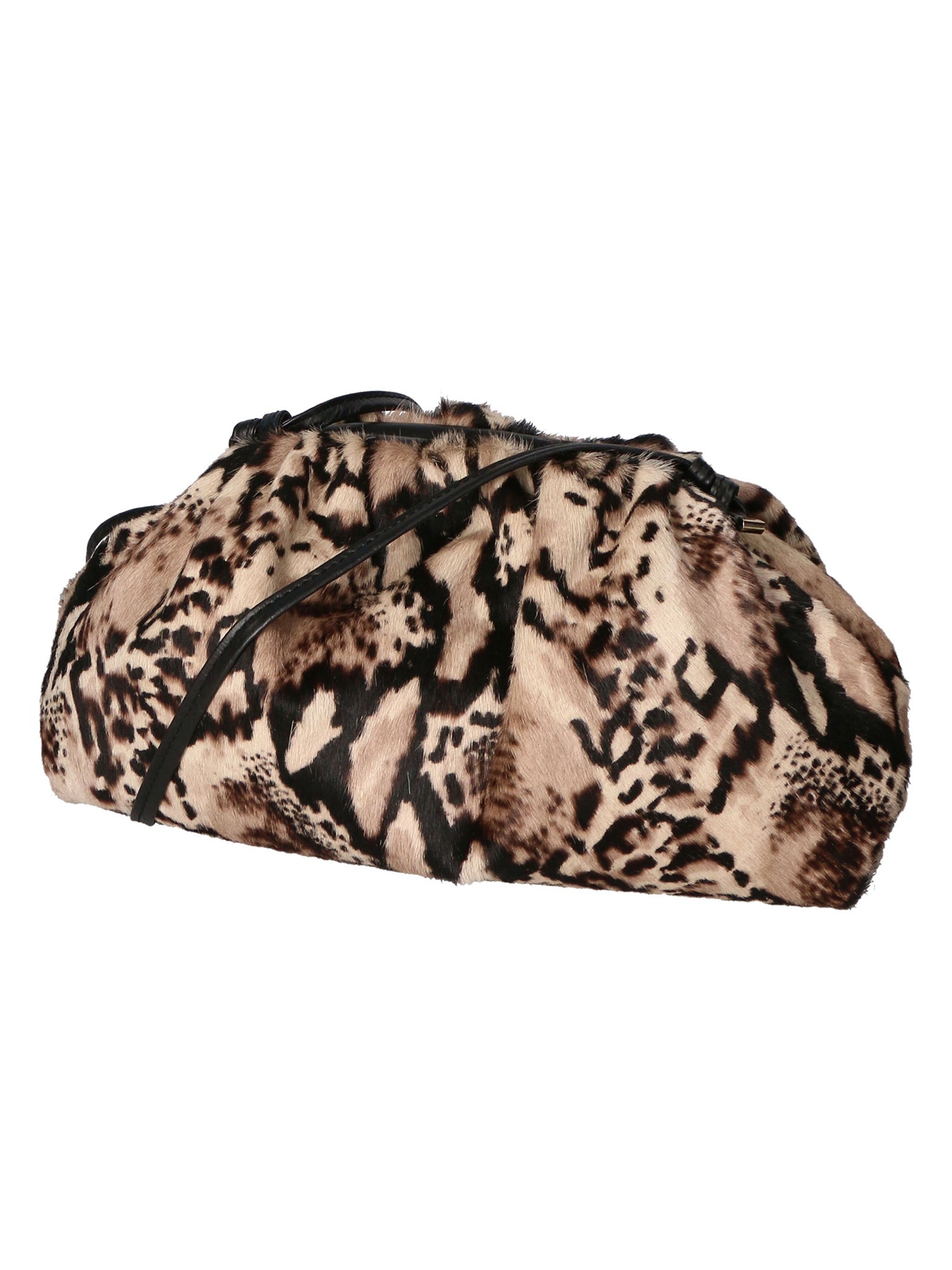 Astrid Borsa a spalla da donna Vera pelle 05476-NERO PITONE BIANCO 008 Gave Lux