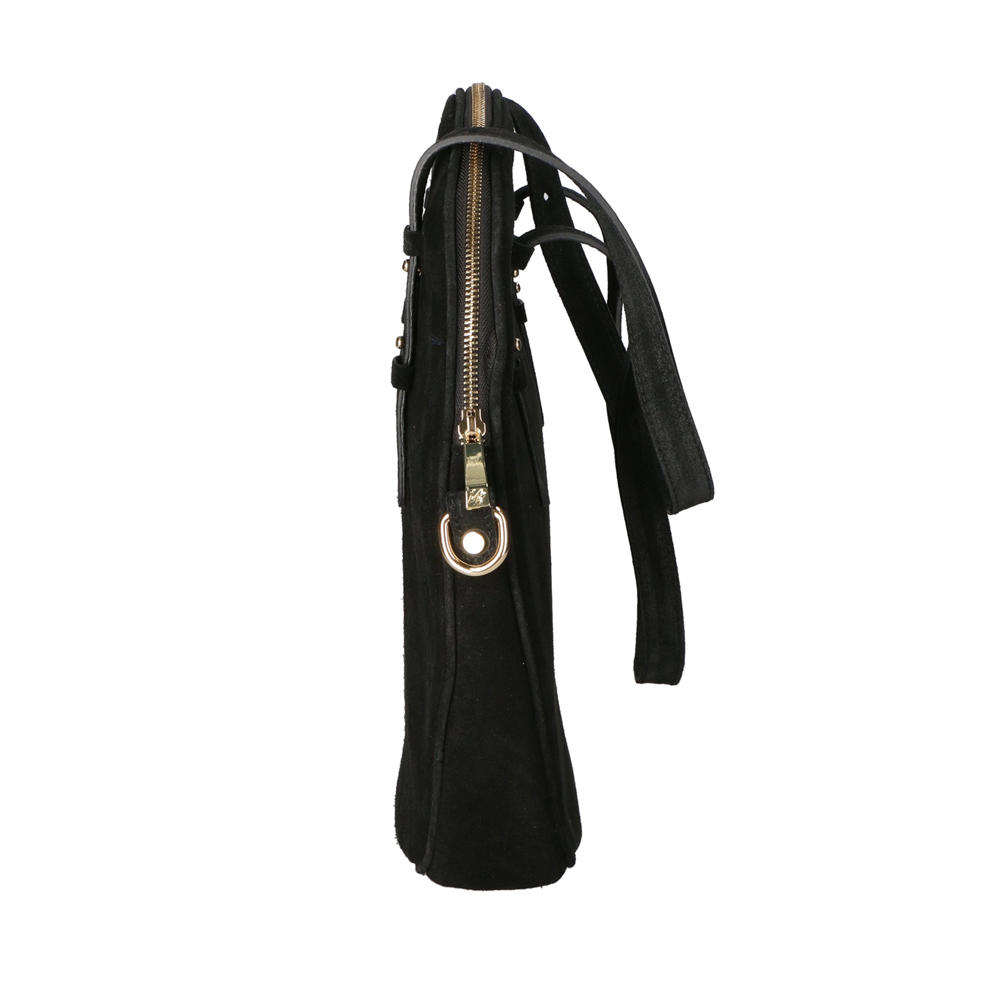 Borsa a mano da donna Vera pelle scamosciata MYB-8033-FW-NERO My Best Bag