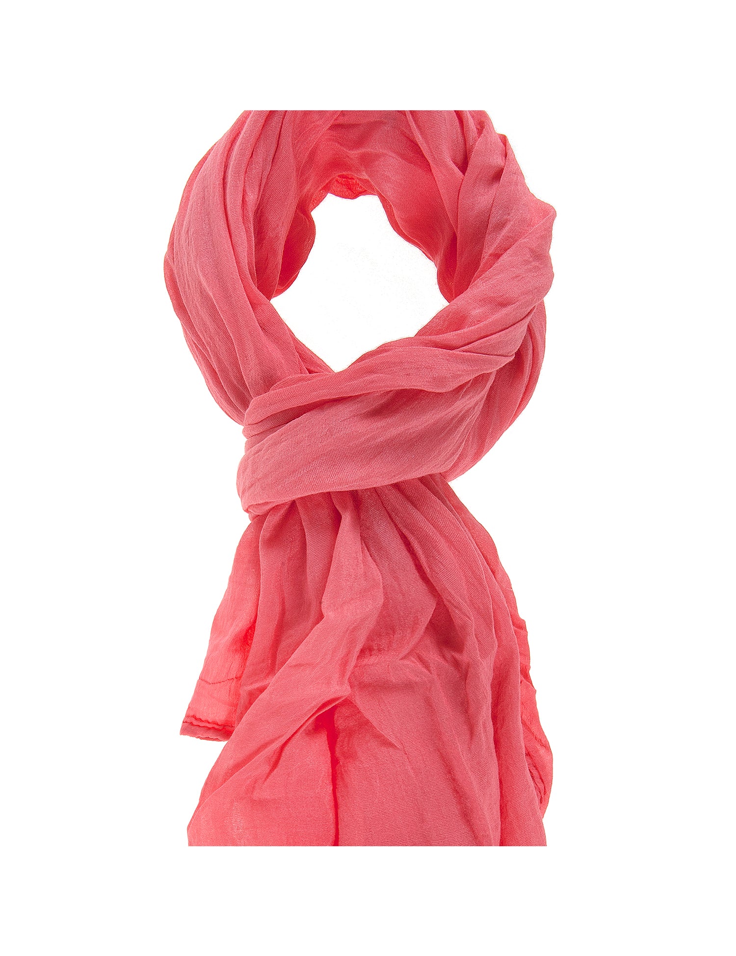 Tecla L2032-ROSSO Foulard unisex in cotone e seta Gave Lux