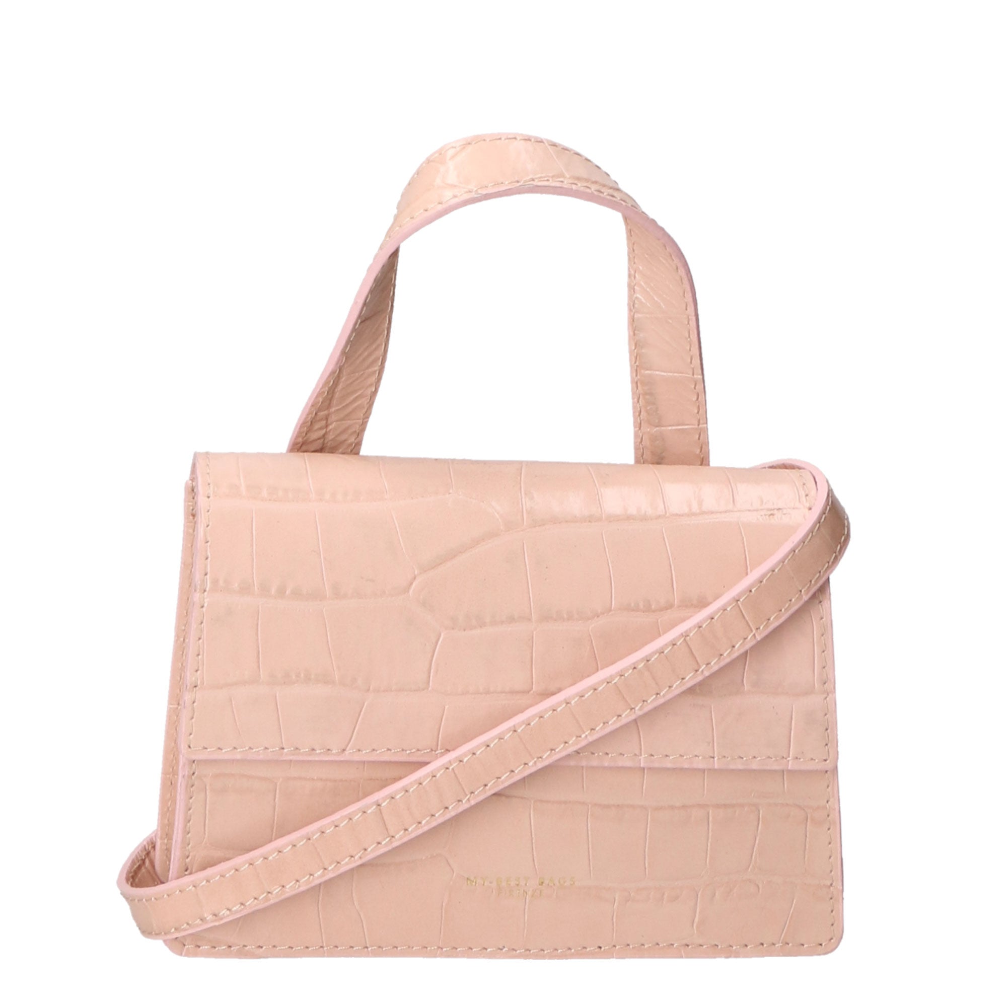 Borsa a mano da donna Pelle goffrata MYB-7036-SS-C13 ROSA My Best Bag