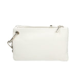 Luna Borsa a tracolla da donna Vera pelle 189034-BIANCO+ARGENTO Gave Lux