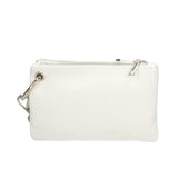 Luna Borsa a tracolla da donna Vera pelle 189034-BIANCO+ARGENTO Gave Lux